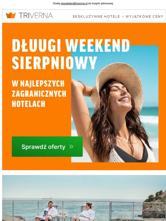 Gwarancja pogody na długi weekend w sierpniu ✈️