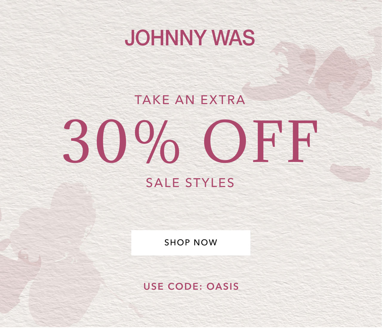 TAKE AN EXTRA 30% OFF SALE STYLES SHOP NOW