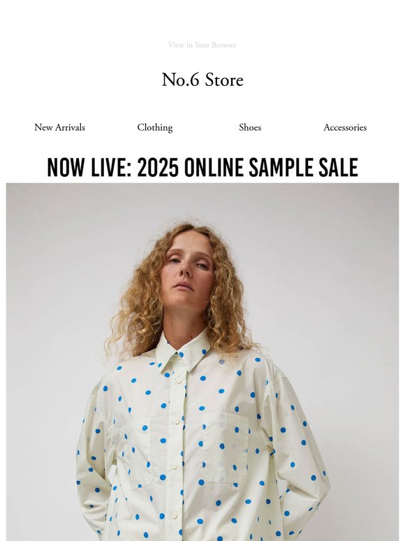 THE ONLINE SAMPLE SALE IS HERE!