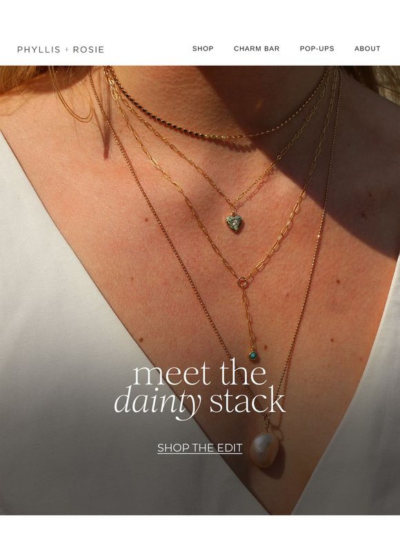 The delicate stack we wear every day ✨