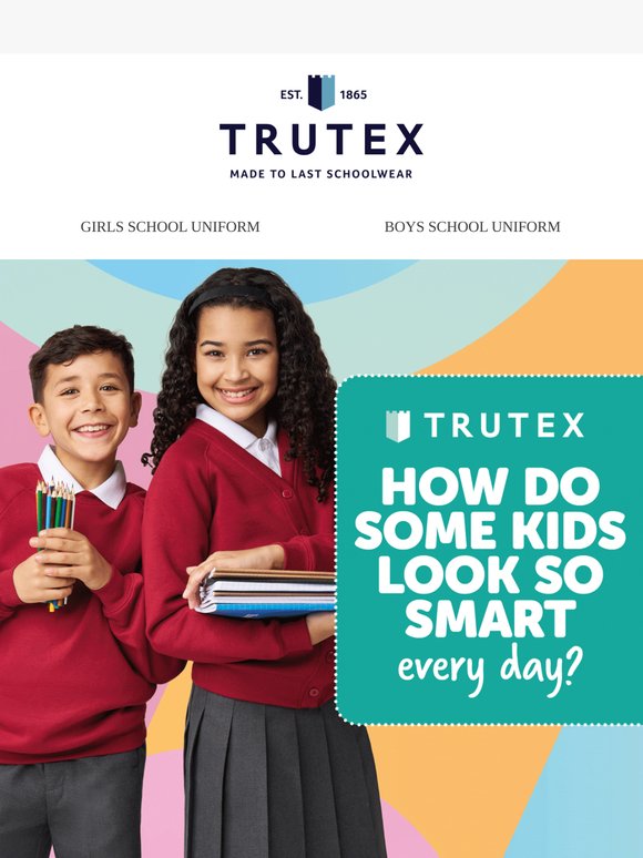 Invest in Quality with Trutex Schoolwear! ⭐