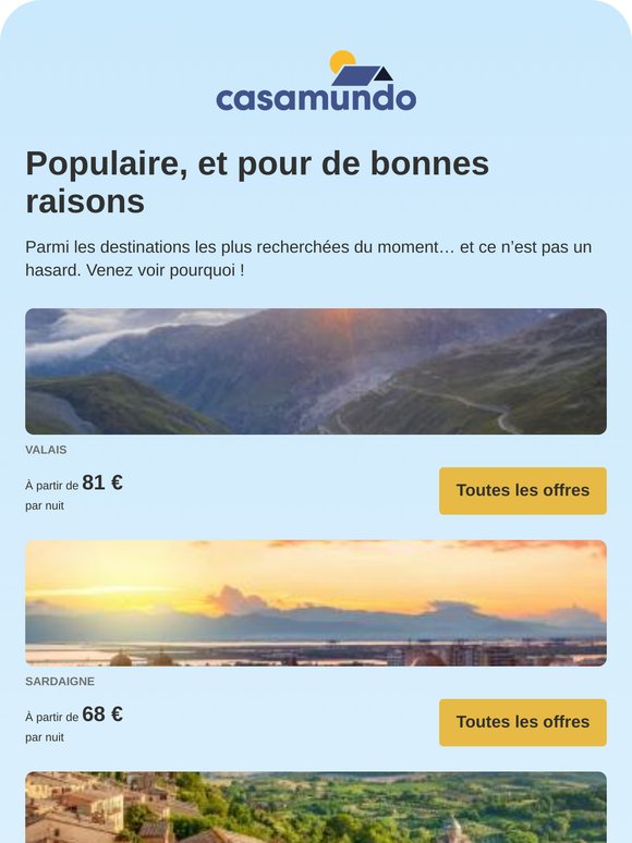 Oui, ces destinations sont incroyables 🫶