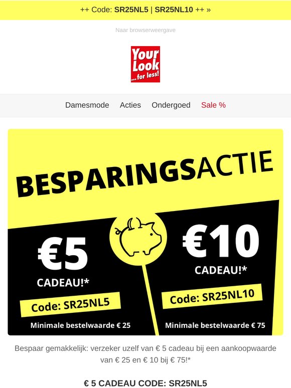 💸 Ontvang tot € 10 korting op uw aankoop!