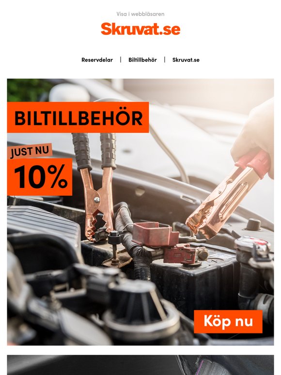 Spara 10% på ALLA biltillbehör!