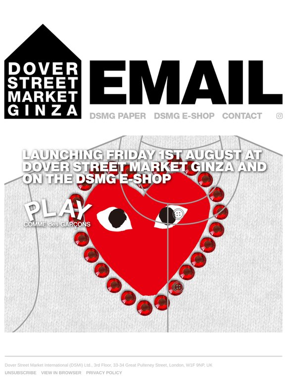DOVER STREET MARKET PARIS ポスター コムデギャルソン DOVER