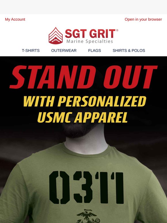 Your Personalized Marine Gear Awaits—Shop Now!