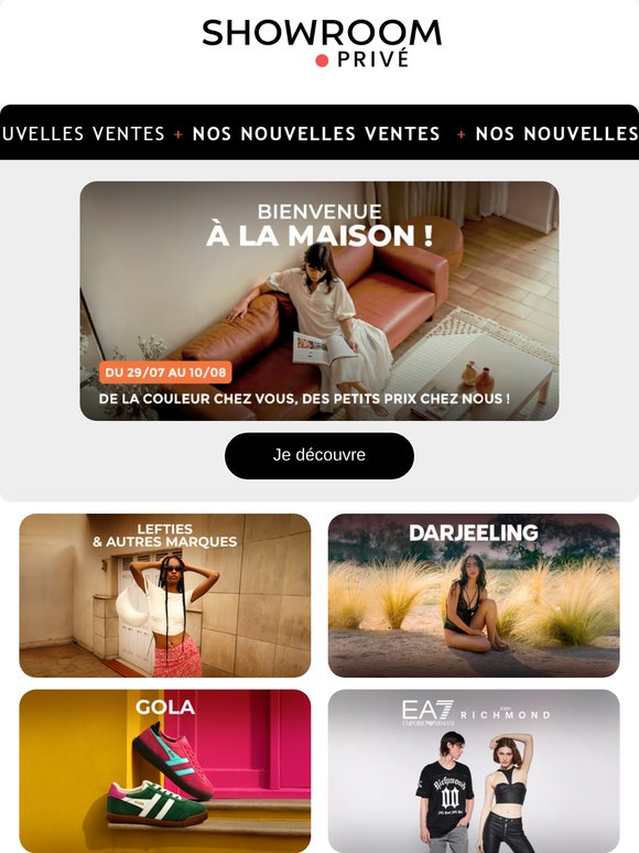 GUESS, DARJEELING, GOLA  et 20 nouvelles ventes en ligne aujourd'hui