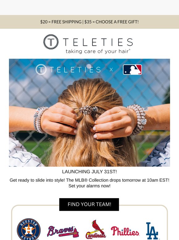 TELETIES X MLB® Drops Tomorrow! ⚾