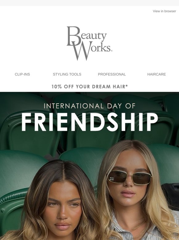 Best friends, better hair 👭