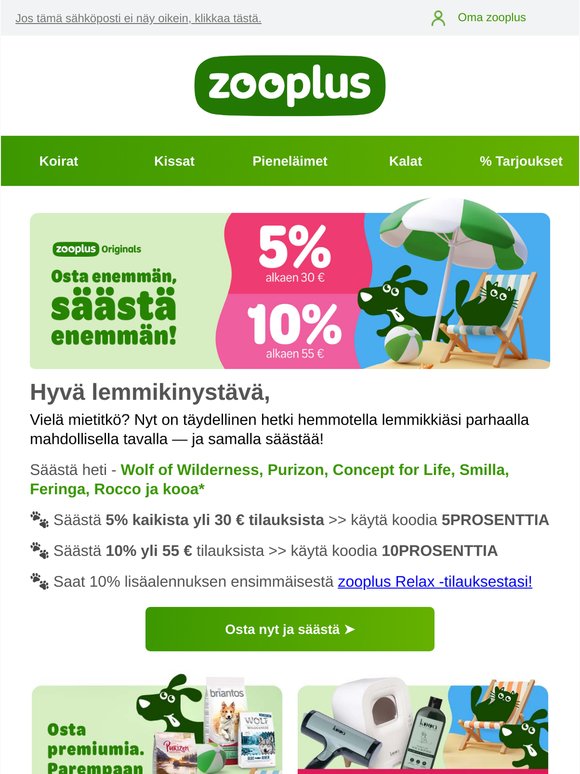 Jopa 10% alennusta!
