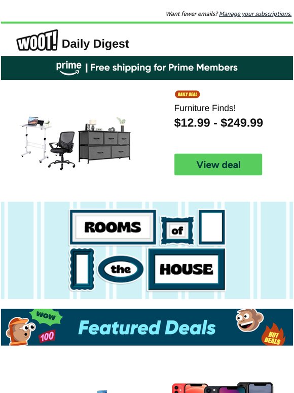 Daily Digest: Furniture Finds! and more!