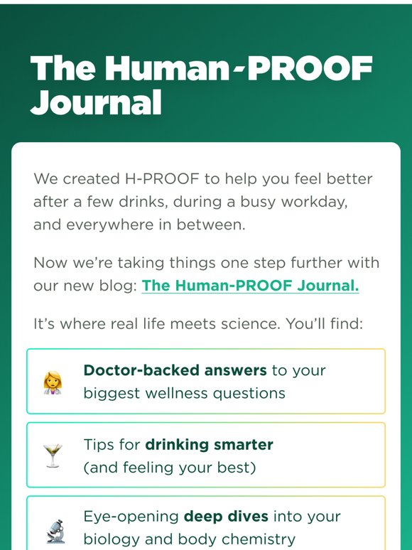 Introducing: The Human-PROOF Journal 📓