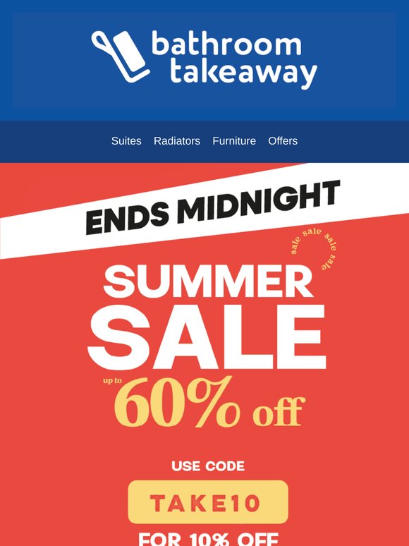 Hurry! 10% Off Most Items Ends at Midnight! ⏳
