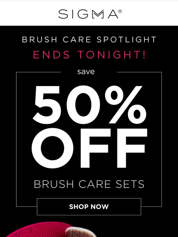 ⏳ Ends Tonight: 50% Off Brush Care Sets