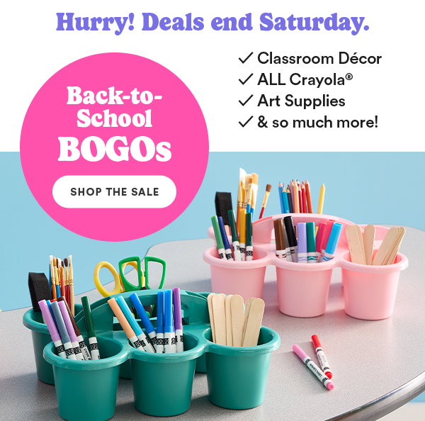 Back to school BOGOs >