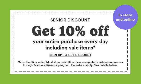 Senior Discount >