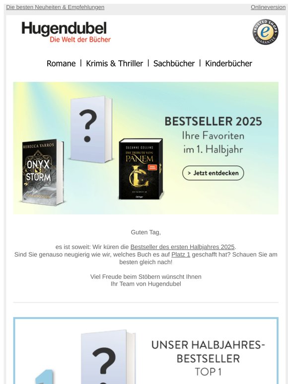Wir küren die Bestseller aus dem 1. Halbjahr 🎉