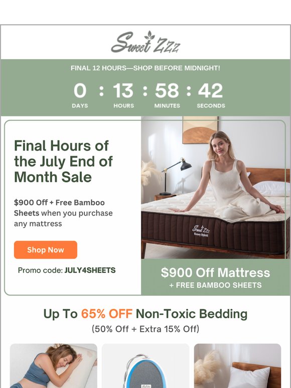 Final 12 Hours: Last Chance to Save Up to 65%