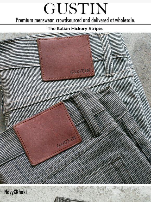 Hickory Stripes The Italian Way & Japan Supima® Oxfords