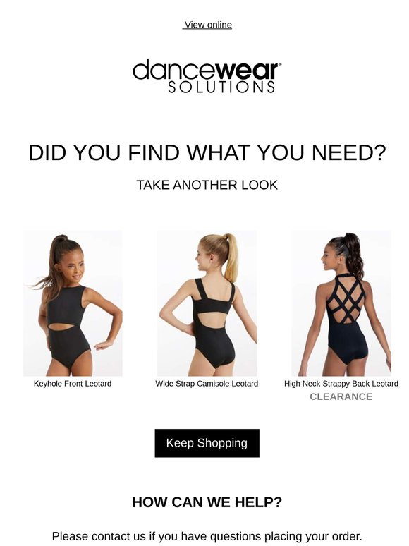 Still interested? Get the dancewear you need now