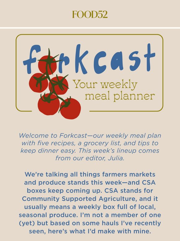 5 recipes to make with fresh summer produce.
