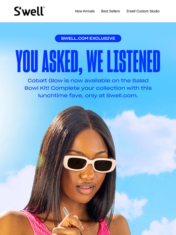 We Heard You! The Salad Bowl Kit Now Comes In Cobalt Glow