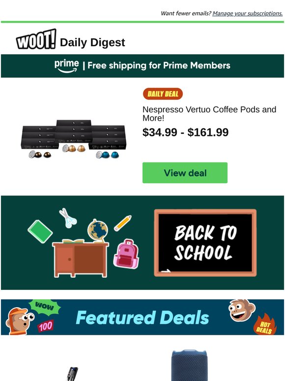Daily Digest: Nespresso Vertuo Coffee Pods and More! and more!