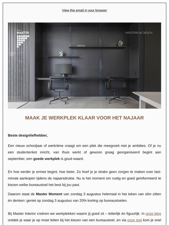 Back to (Home) Work – jouw werkplek verdient beter zitten.