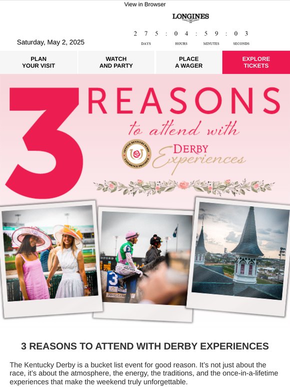 Feel the Magic of Derby Weekend 🏇