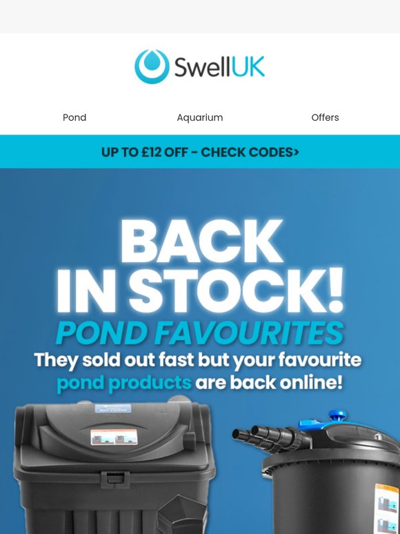 Back in Stock: Pond Favourites ✨