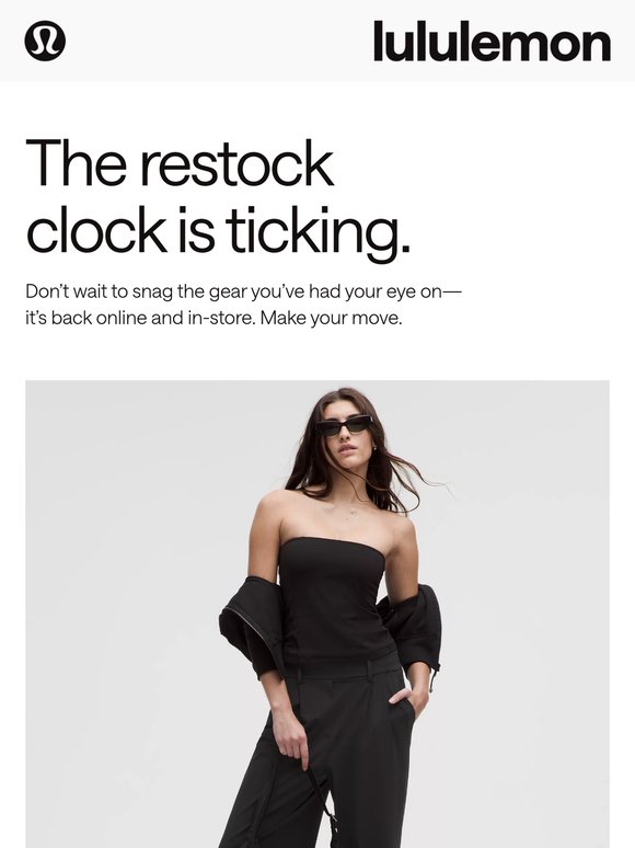 Restocked and ready—in stores and online