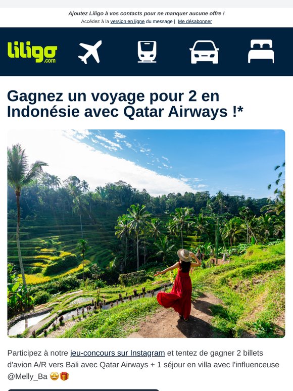 2 billets d'avion A/R Qatar Airways + 1 séjour en villa à gagner avec @Melly_Ba! 🎁