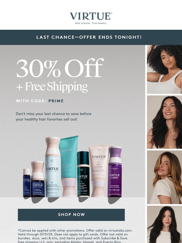 Ends Tonight!  Get 30% Off with Code PRIME