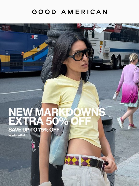 HAPPENING NOW: EXTRA 50% Off Markdowns