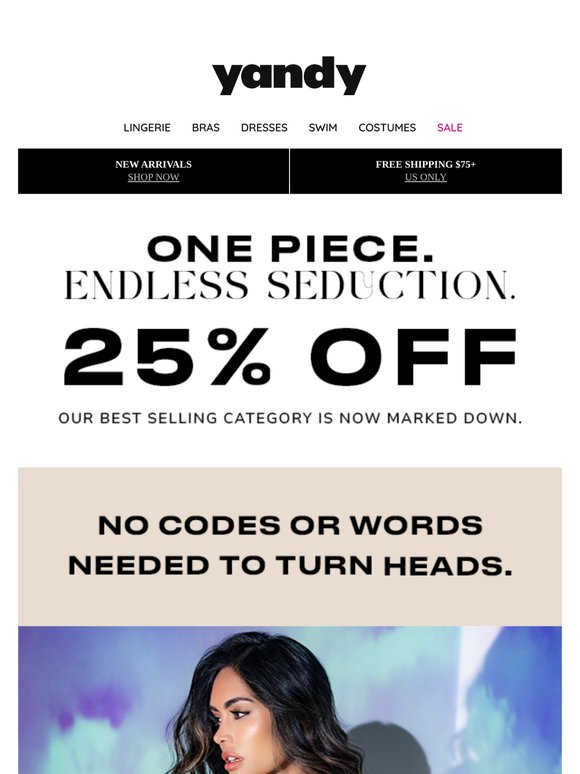 🖤 One Piece. 25% Off. Endless Seduction. 🖤