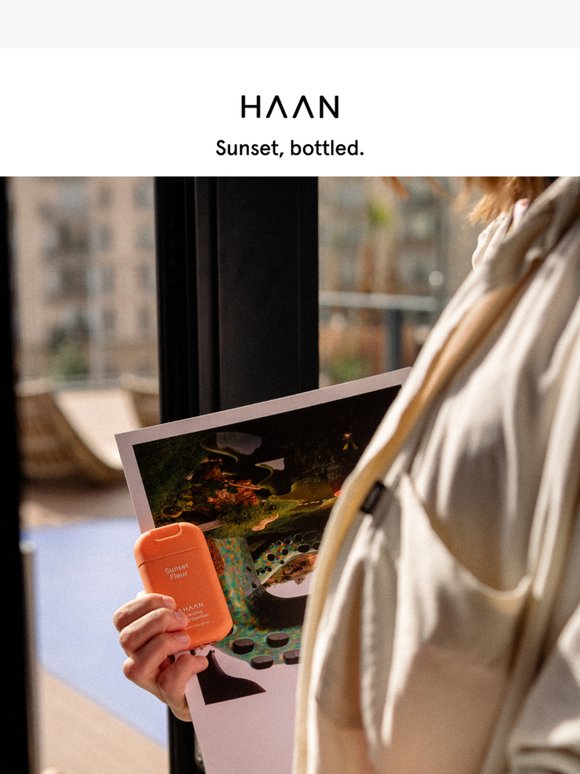 A fragrance that captures the golden hour.