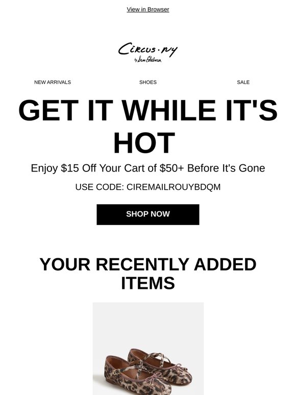 Today's the day - complete that cart