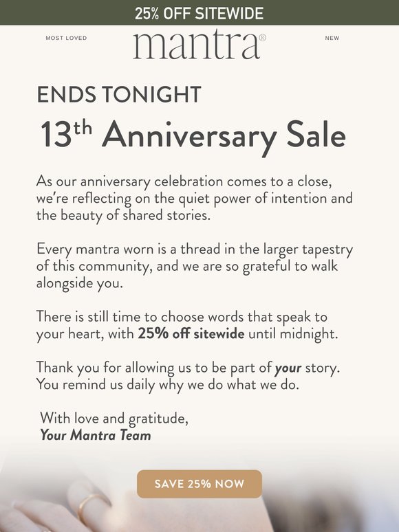 Final Day of Anniversary Sale 🎂