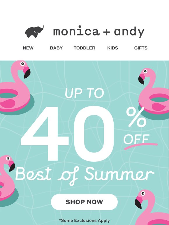 40% off the best of summer ☀️🦩