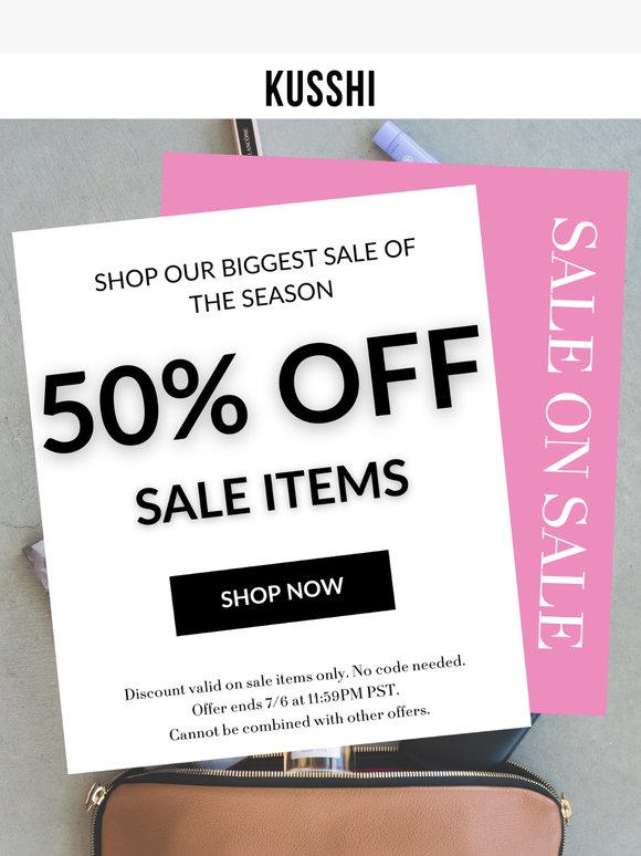 Extra 50% Off? Yes, Seriously.