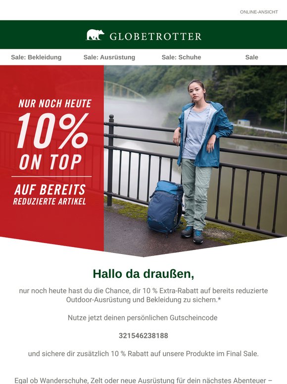 Nur noch heute: Löse jetzt deinen Gutschein ein!