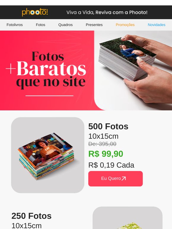 Flash de lembranças: 50 fotos por menos de R$10❤️❤️