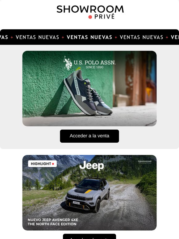 US POLO, NEW BALANCE, TWINSET y 13 ventas más ya en línea