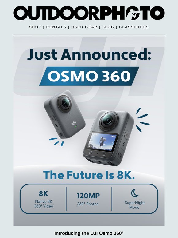 Just Launched the DJI OSMO 360°
