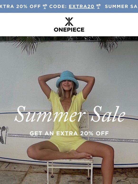 Wow! Extra 20% Off Summer Sale 🤩