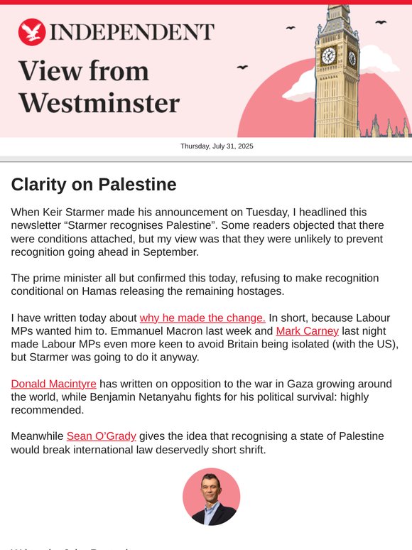 Clarity on Palestine