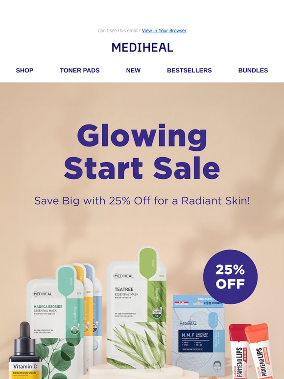 🌟 Fresh Start, 25% Off!