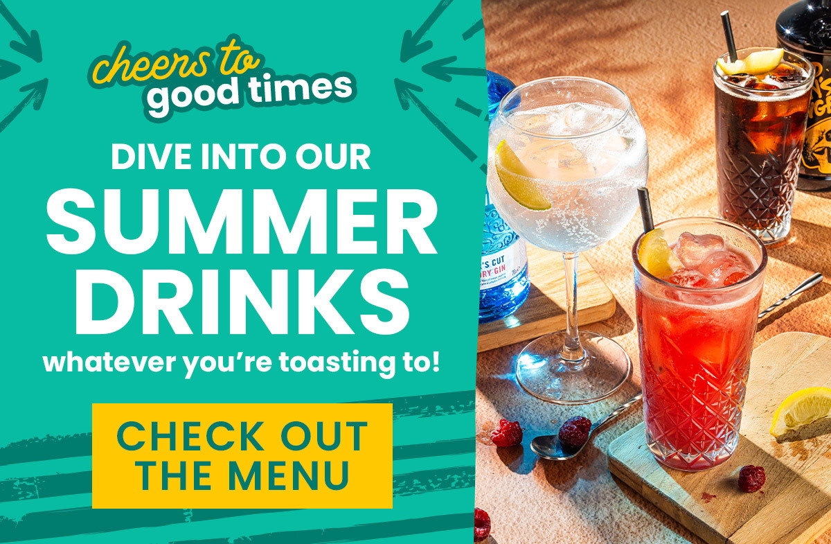 Cheers to good times! Dive into our summer drinks whatever you're toasting to!