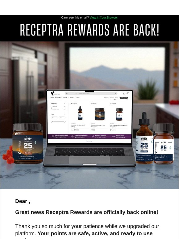 Receptra Rewards Are Back! ✅