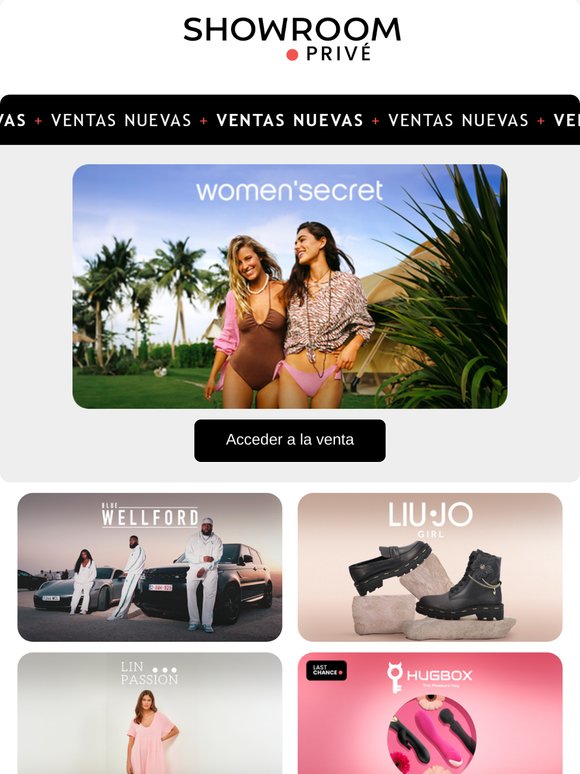 WOMEN SECRET, BILLOWY, BLUE WELLFORD y 10 ventas más ya en línea
